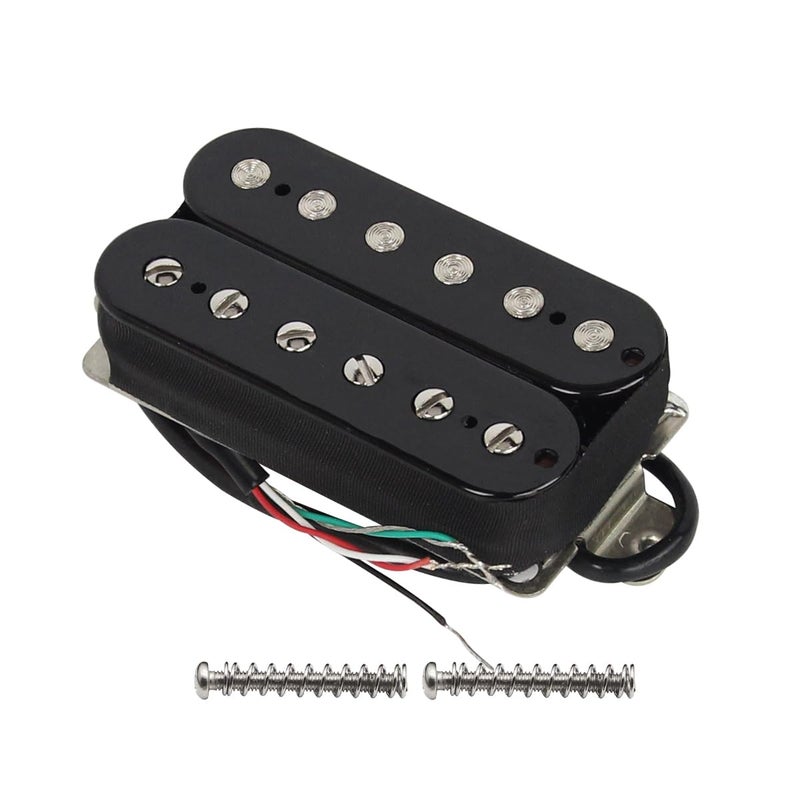 FLEOR Electric Guitar Pickup Double Coil Humbucker Pickups 52mm Ceramic Bridge Pickup-Black - Image 1